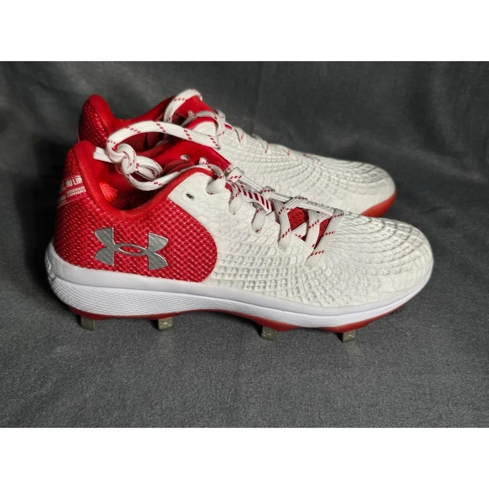 Under Armour‎ Women's UA Glyde 2 MT TPU Molded Softball Metal Cleats Red Size 8